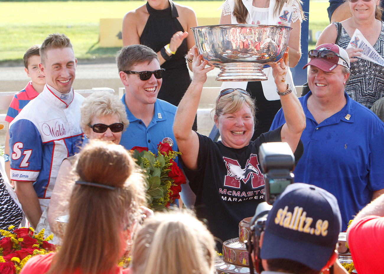 Family First: Ontario's Wellwood, Keeling and Zeron families celebrate a dream Hambletonian victory