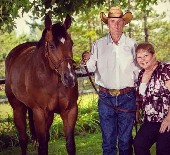 Bryn and Carol Robertson with Had To Be Fandango
