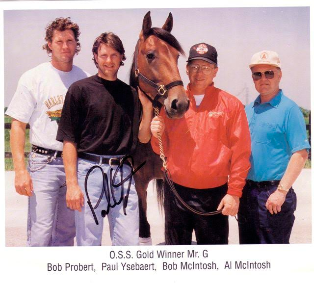 Mr. G, a homebred product from the stable of Windsor-based trainer Bob McIntosh, led his division in 1994 OSS action.