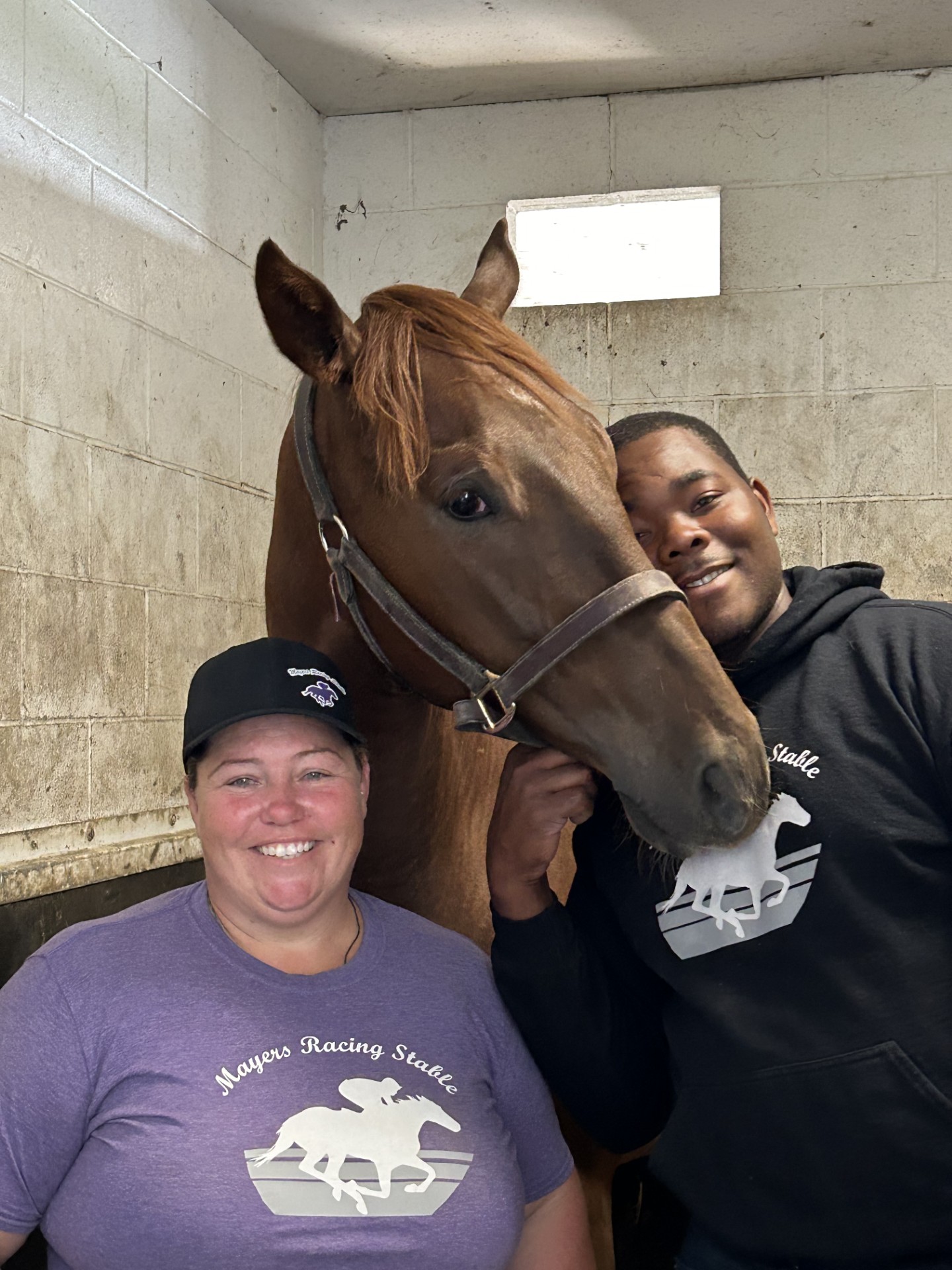 Amber Mayers, Delano Henry and Makinmommaproud (Hayley Morrison Photo)