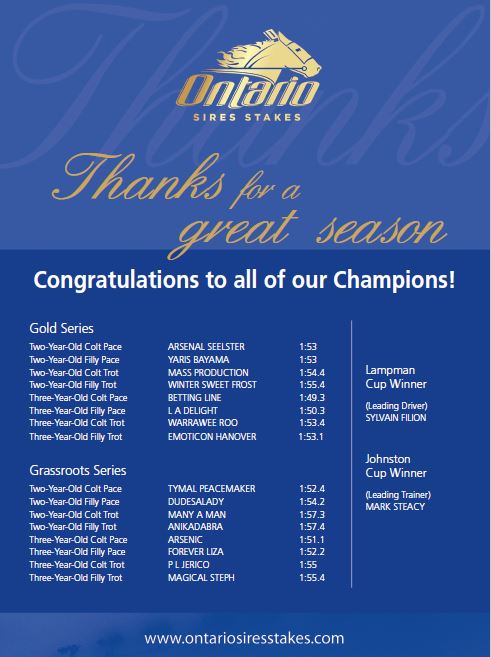 Thank you and congratulations to the OSS champions